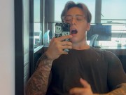 Asian teen jerks off secretly in study room ( Titus Low )