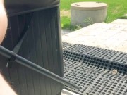 Outside In My Back Yard Until I Can Taste My Own Cum