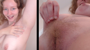 Hairy Armpits and Hairy Pussy Tease