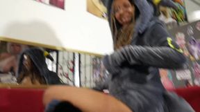 Thotty baddie gives hot POV blowjob in hentai roleplay breeding scene