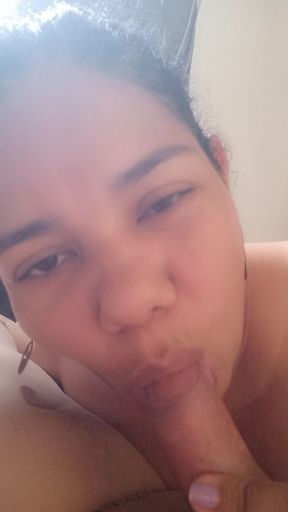 Nice Neighbor Sucking Rich in Her House