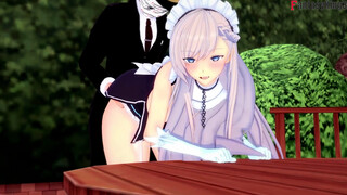 Belfast sucking in the restaurant - Azurlane - Watch Full Movie & Full POV on Patreon: Fantasyking3
