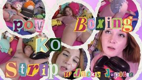 4K Ziva Fey - POV Boxing KO Strip With Jackie Jupiter FULL