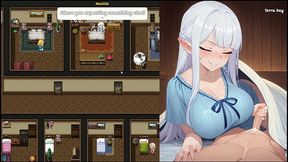 ntr tales the elf next stream [ cuckold hentai game ] ep.2 shy elf streamer expose her tits while her cuck husband work !