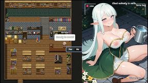 ntr tales the elf next stream [ cuckold hentai game ] ep.2 shy elf streamer expose her tits while her cuck husband work !