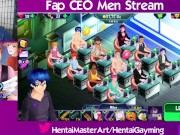 Deep Throat Daddy! Fap CEO men stream #37 W/HentaiGayming