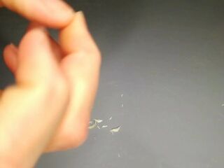 I cut off my long stinky nails and show off my smelly cock