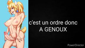 Joi fr  2 trap bowsette et boosette:anal pissplay humiliation hard