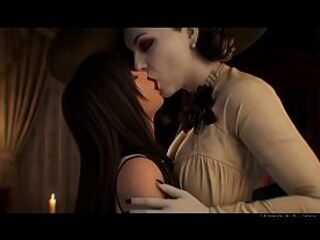 Lesbo porn Artificial intelligence crossover videogame Tifa lady Dimitrescu