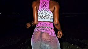 **public sex** random stranger walks into a porn shoot of sexxxy splashes a porn shoot!! sexy ebony slut take hard cock