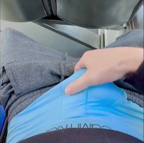 HD At it again on my way to work, doing this makes me ???? guy masturbating off in public on bus