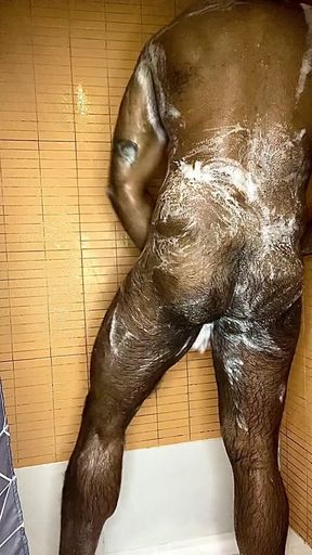 Hairy Man in the Bath