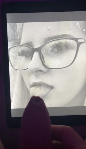 pissing and cumming on cute girl cum