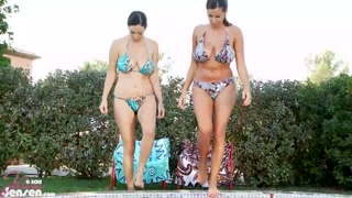 Lesbian Pool Party With Hot Jelena Jensen and Sensual Jane!
