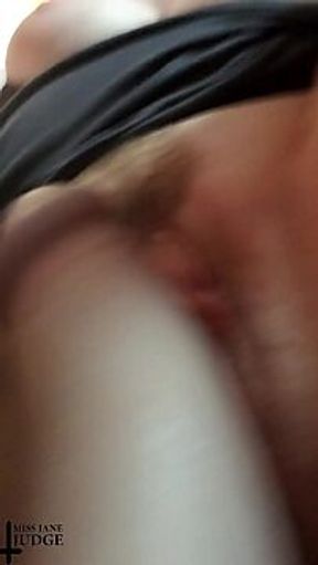 Creamy Masturbation with Big Dildo!