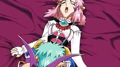 Lucky guy pounds Japanese busty sluts in steamy hentai video