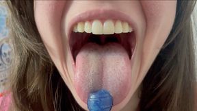 Blue Lollipop Licking