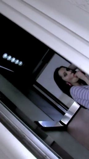 Sara Glock a charming young Spanish brunette in her first porn scene   Clip 1