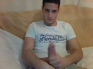 hung uncut Serbian selfsuck on cam 3