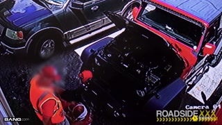 Roadside - Busty Tattoo Babe Fucks The Car Mechanic