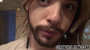 Sweet Latino turning gay after his first man to man sex