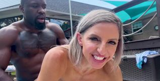 Poolside Double Hotwife BBC Threesome with Fix Lora Cross and Tatiana Steele