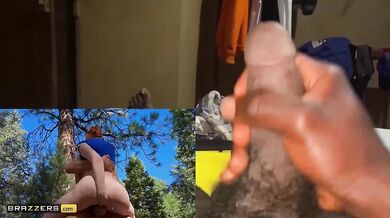 Gushing Facefuck in Woods With Muscled Lumberjack