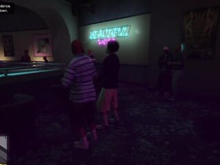 GTA V Enhanced Night Club Ep 01 - GTA 5 Vanilla Disrobe Club Game Play