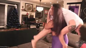 Sinn Sage and Sapphire's amazing bodies in sensual bedroom play