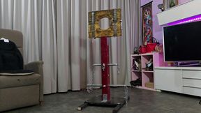 Paddling hubby for his disobedience