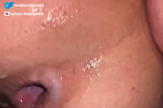 College teen gets filled with multiple loads during dorm room gangbang. Huge gaping asshole