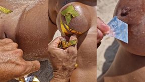 fiz o ensaio fotografico da milahot na praia de tambaba