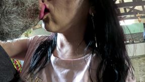 Clothes-ripping Table Fuck - Smoking, Blowjob & Cum Spit on My Tits