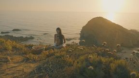 Atmospheric Naked Sunset Meditation Ocean Cliffs