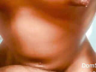 Ebony Teen gal bang lesson part 1 Full clip in RED