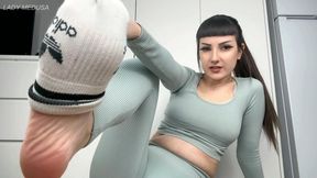 Pay to see my feet - findom, sock removal, foot fetish