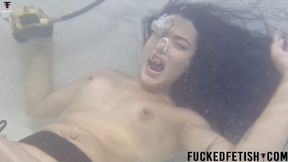 4K NEW Moonblack underwater scuba bondage tape submissive scream 832