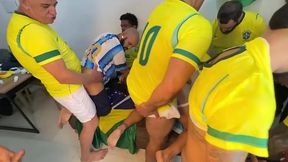 walterguess - surucopa - gangbang no ritimo da copa - jogadores dotados entrando com bola e tudo.