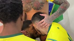 walterguess - surucopa - gangbang no ritimo da copa - jogadores dotados entrando com bola e tudo.