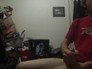 Lots of Cum Watching Li Moon Masterbate !!
