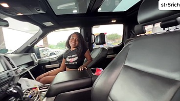 Str8rich picks hot ebony anal slut at the gas station teens love anal sex big black cock