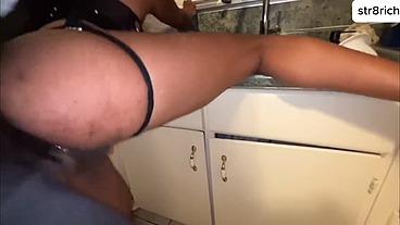 Str8rich picks hot ebony anal slut at the gas station teens love anal sex big black cock