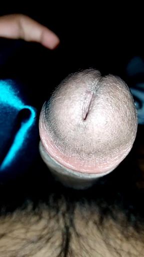 Dick head fun with satin