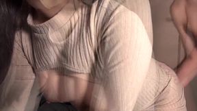 【覗き見????】ずーっと後ろから突かれ続けて頭の中真っ白だったやつ????????