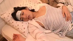 Tied-Up Japanese Lass Gets Her Private Areas Pleasured By Horny Guy