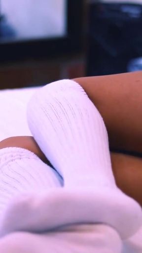 Big brother and his sister's friend at the gym.   Clip 1