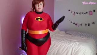 big booty Elastigirl cheats with Frozone, has homewrecker impregnation creampie cum