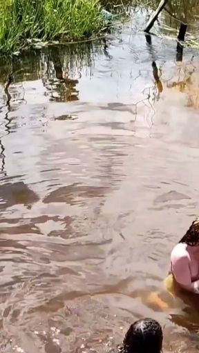 Cooling Off And Fucking With Hot Girls In The Creek   Clip 1