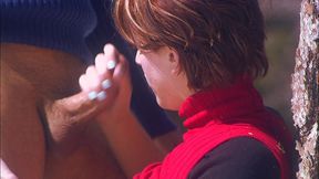 eve laurence knows she s good at giving head, so she makes sure to clear her throat before...