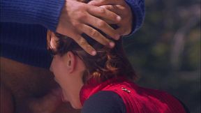 eve laurence knows she s good at giving head, so she makes sure to clear her throat before...